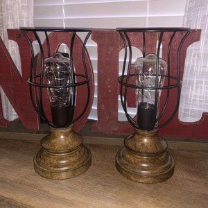 Battery Powered Rustic Lamp